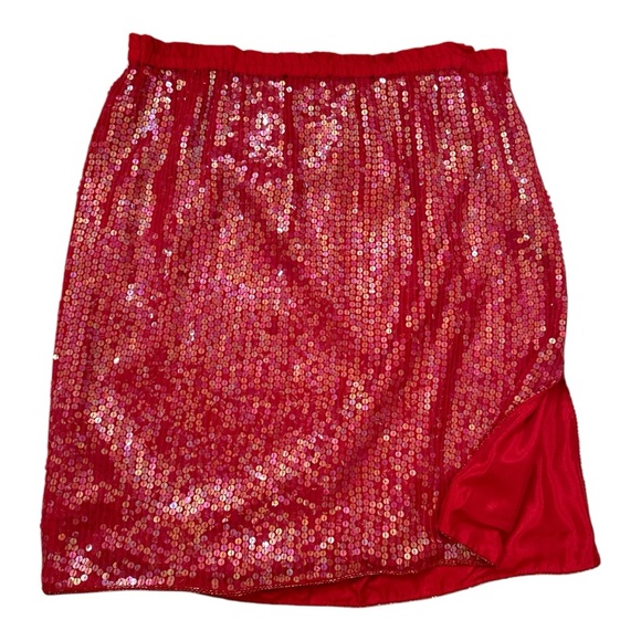 VTG Candlelight by Jainson's International 100% Silk  Red Dress 80s Glam Size M - Picture 3 of 11